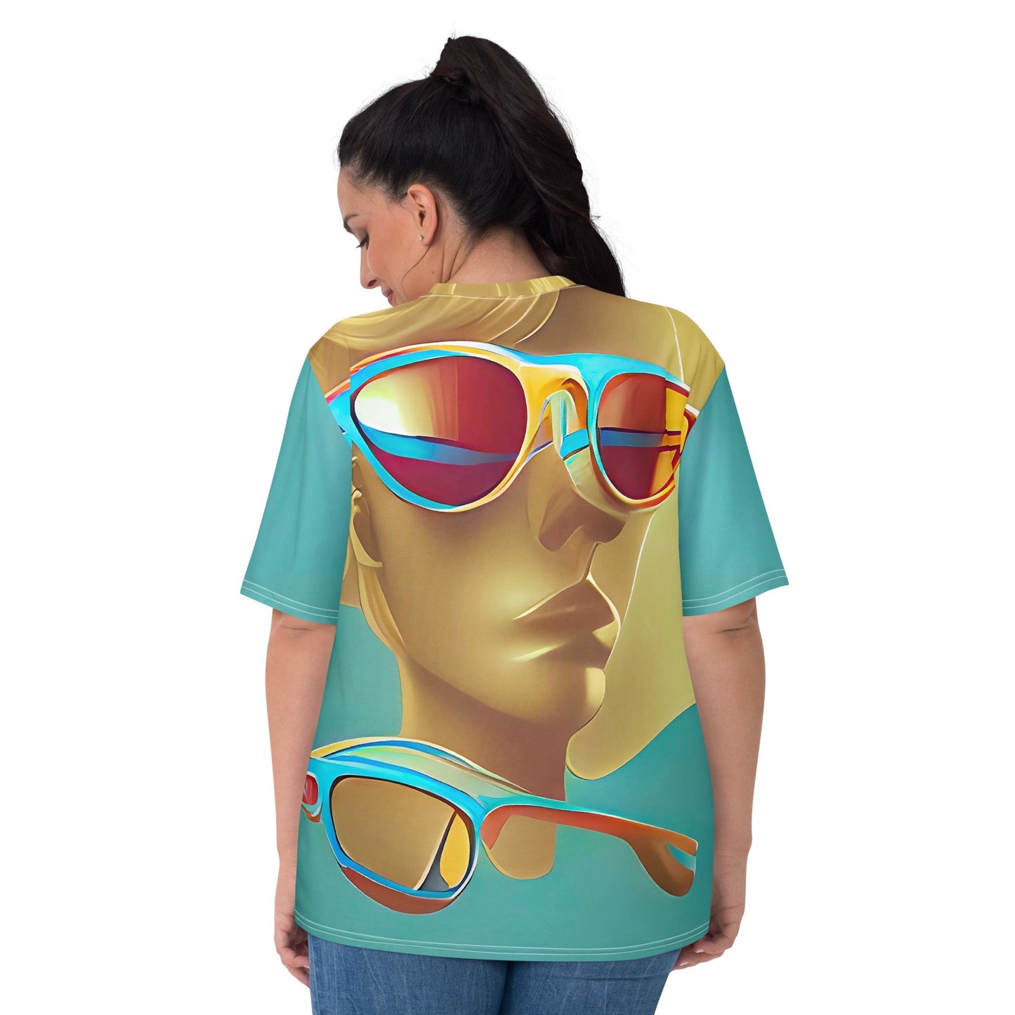 Retro Cool Blue - Womens T-Shirt