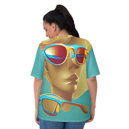 Retro Cool Blue - Womens T-Shirt