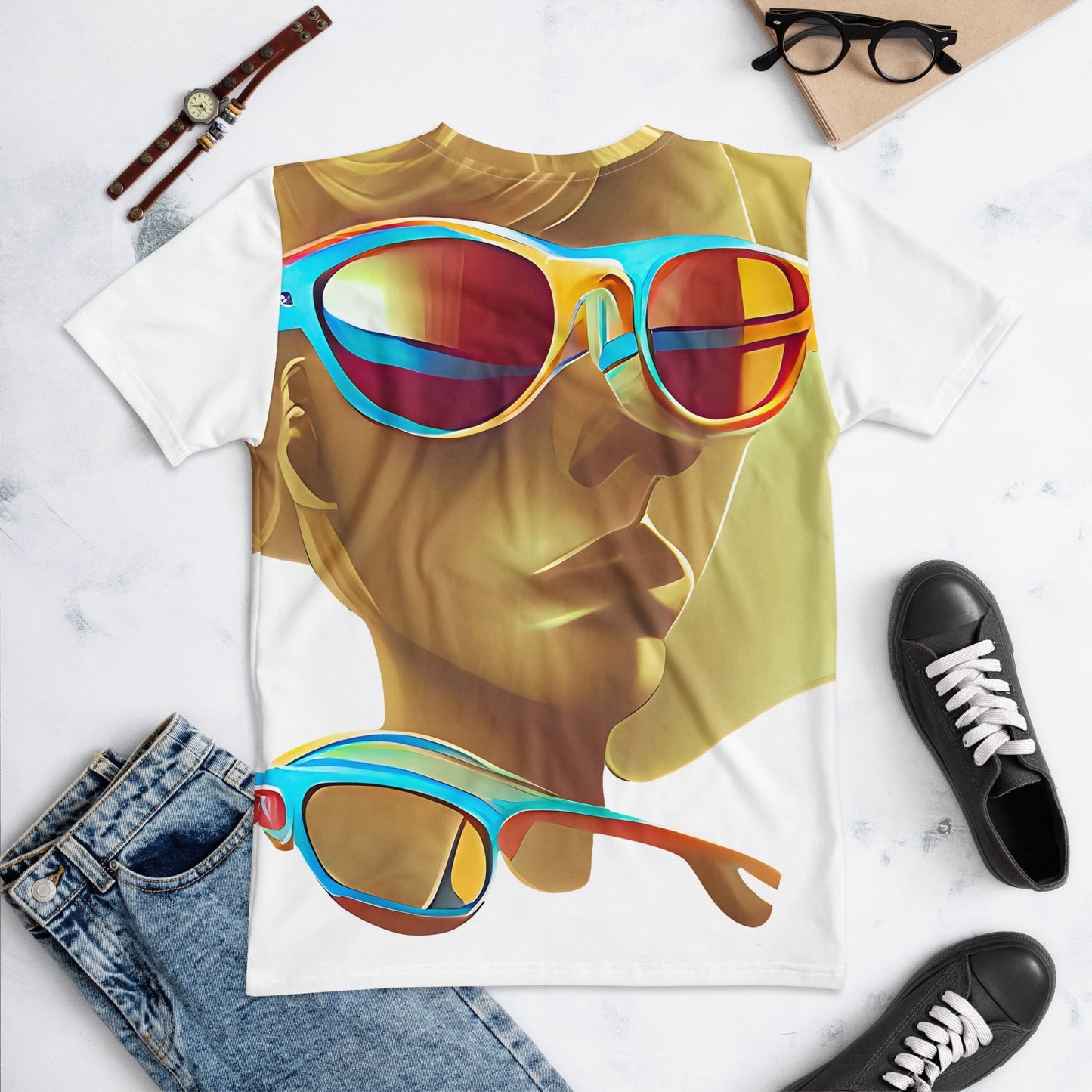 Retro Cool White - Womens T-Shirt