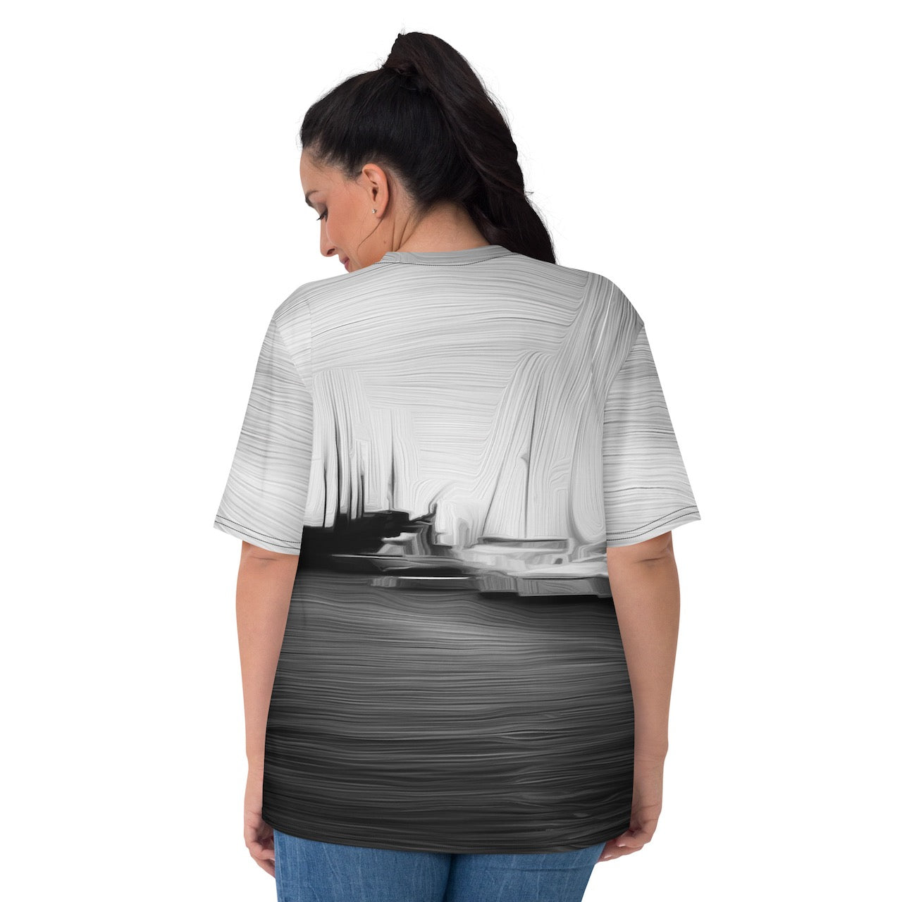 The Sleeping Yachts (at Night) - Womens T-Shirt
