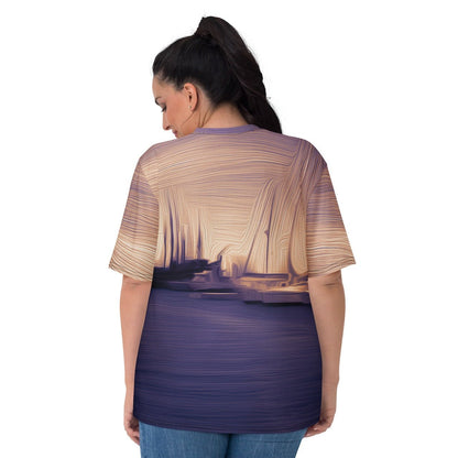 The Sleeping Yachts (at Sunset) - Womens T-Shirt
