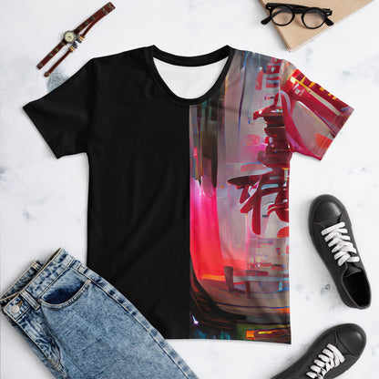 Half Black Half Báijiǔ - Womens T-Shirt