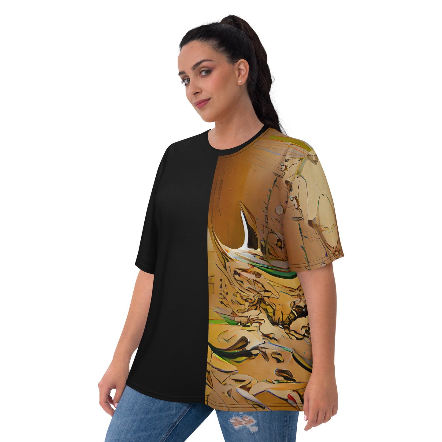 Half Black Half Gāolàng - Womens T-Shirt