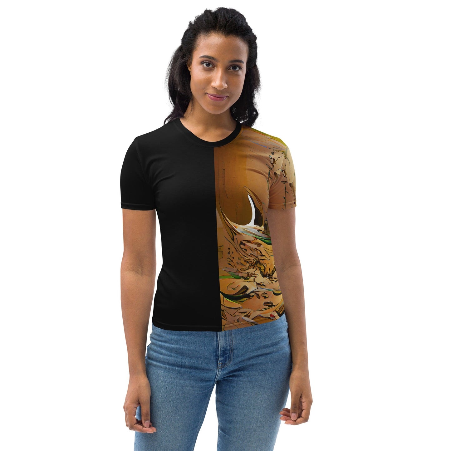 Half Black Half Gāolàng - Womens T-Shirt