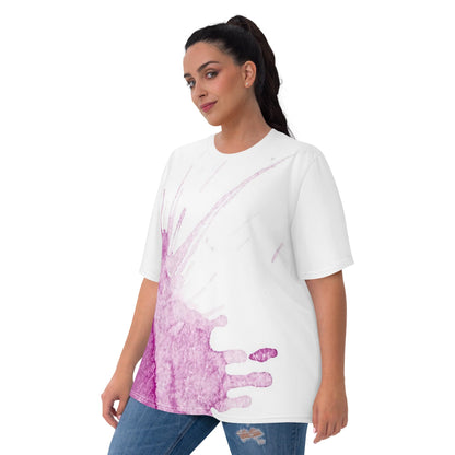 Watercolour Pink Splash - Womens T-Shirt