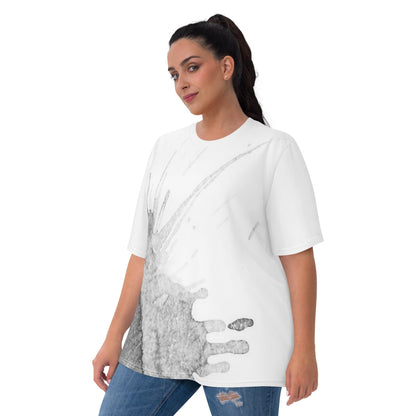 Watercolour Grey Splash - Womens T-Shirt