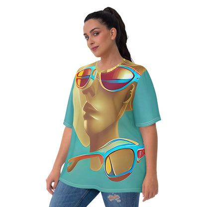 Retro Cool Blue - Womens T-Shirt