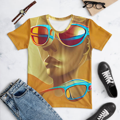 Retro Cool Orange - Womens T-Shirt