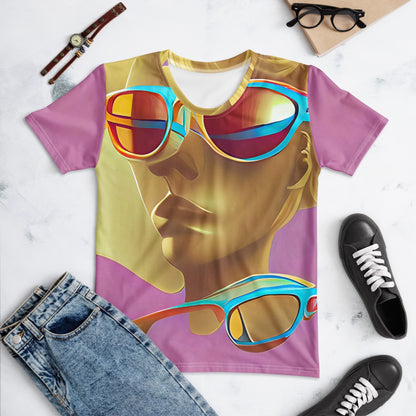 Retro Cool Pink - Womens T-Shirt
