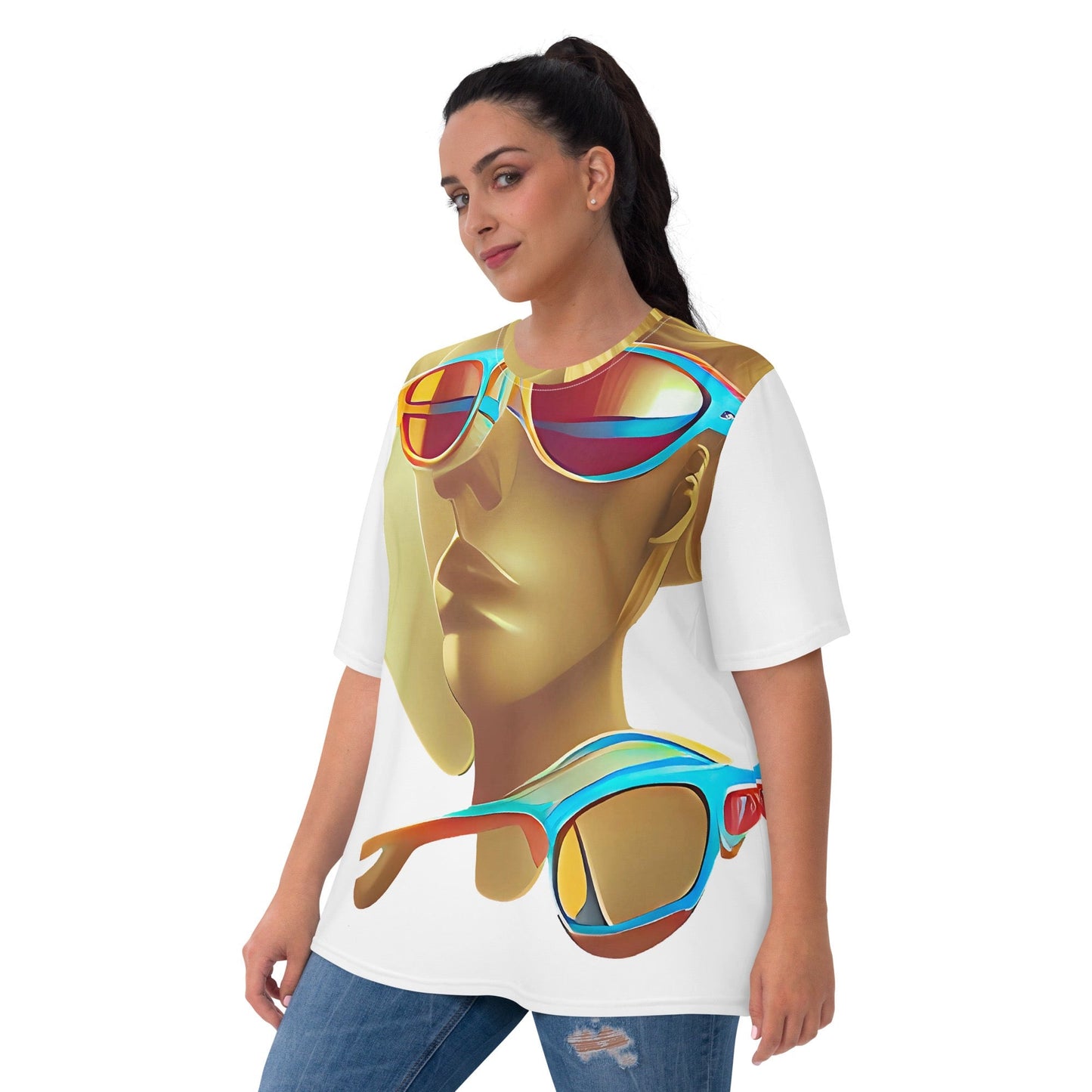 Retro Cool White - Womens T-Shirt