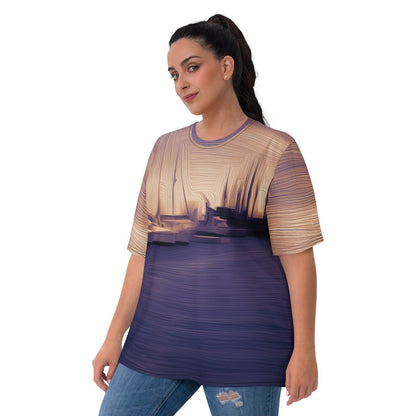 The Sleeping Yachts (at Sunset) - Womens T-Shirt