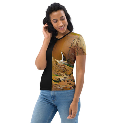 Half Black Half Gāolàng - Womens T-Shirt