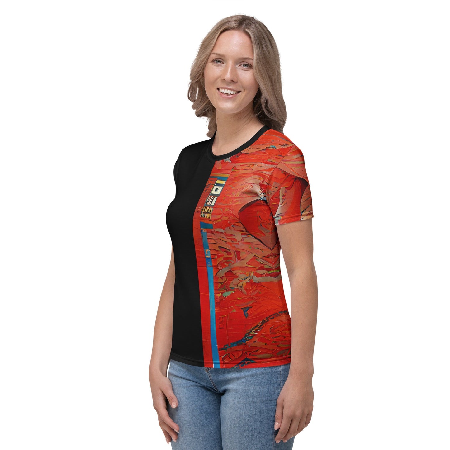 Half Black Half Hónghǎi - Womens T-Shirt
