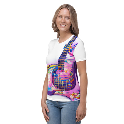 Hippie Guitar - Womens T-Shirt