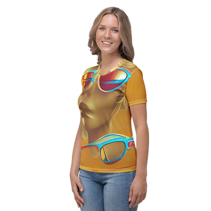 Retro Cool Orange - Womens T-Shirt