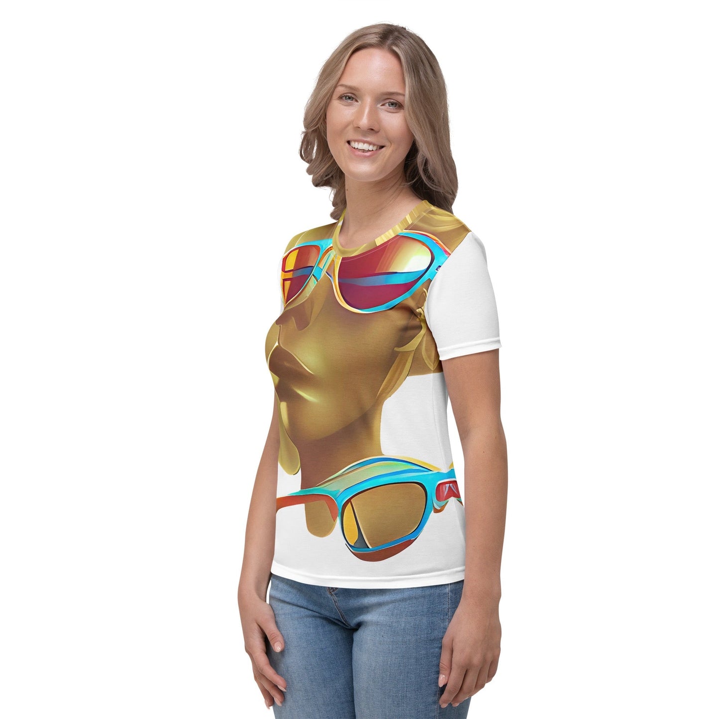 Retro Cool White - Womens T-Shirt