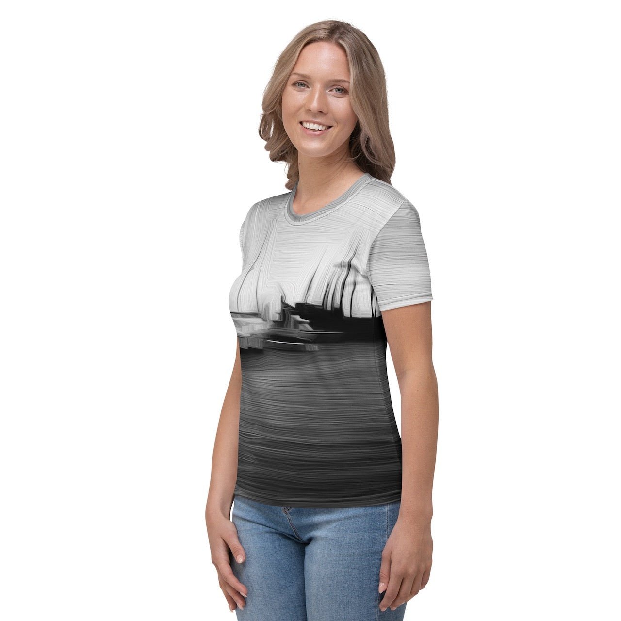 The Sleeping Yachts (at Night) - Womens T-Shirt