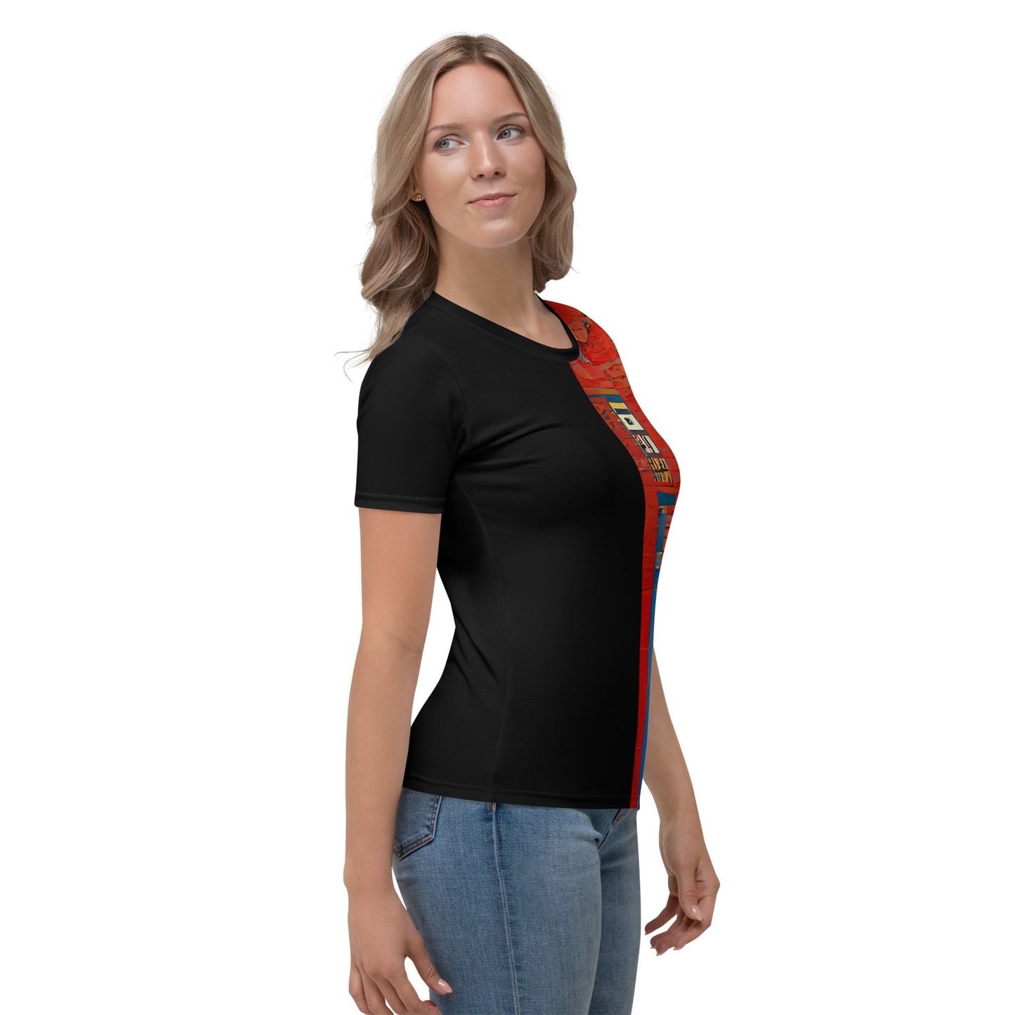 Half Black Half Hónghǎi - Womens T-Shirt