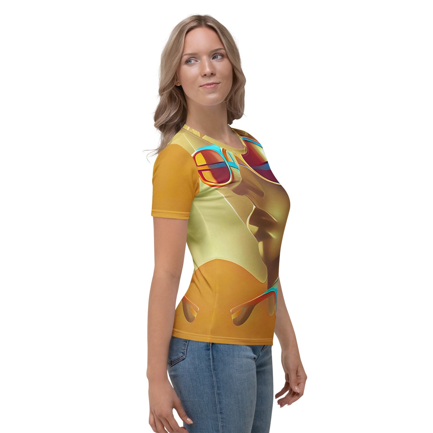 Retro Cool Orange - Womens T-Shirt