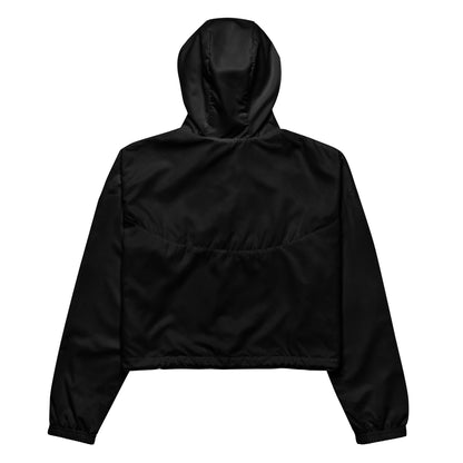 iSAW Womens Black Cropped Windbreaker