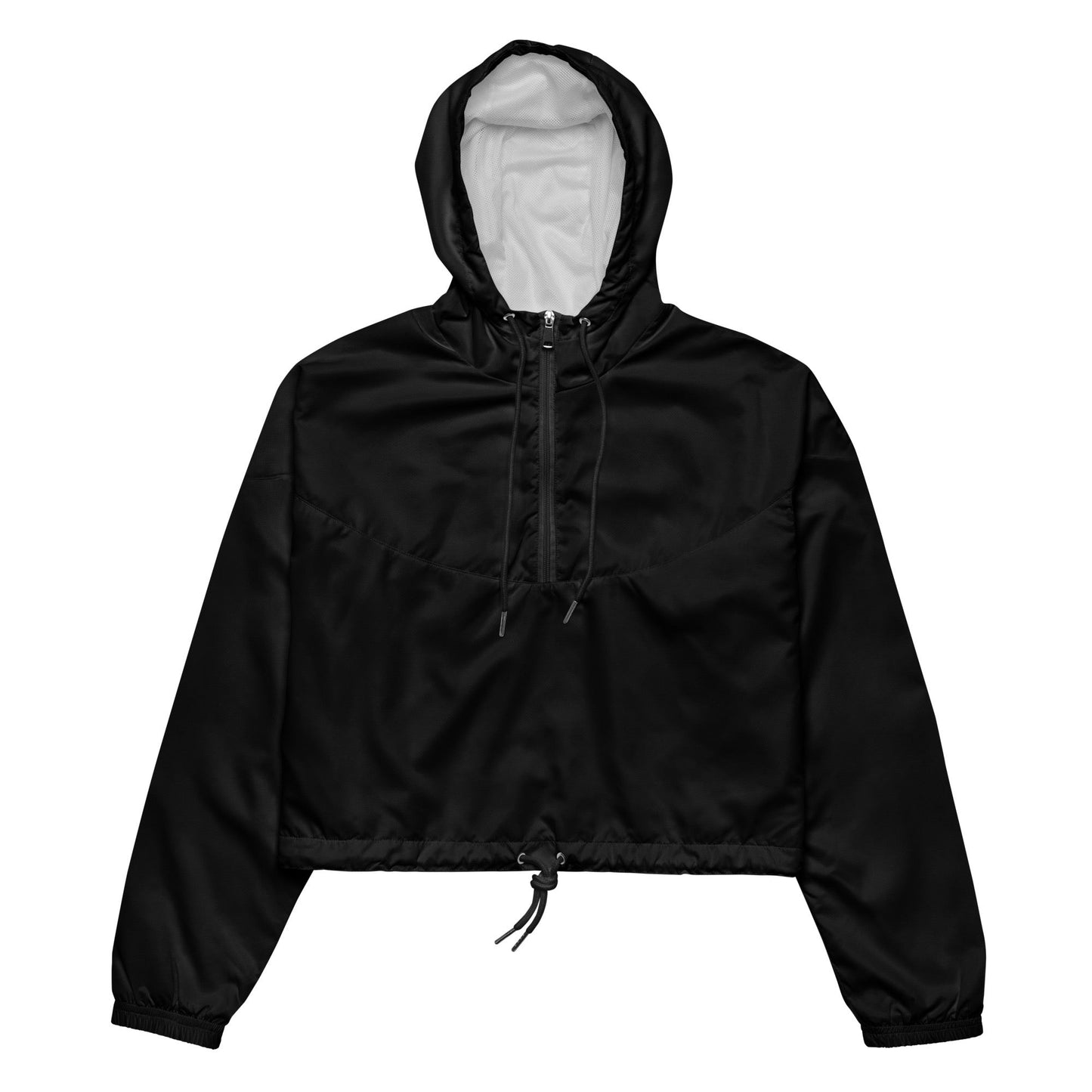 iSAW Womens Black Cropped Windbreaker