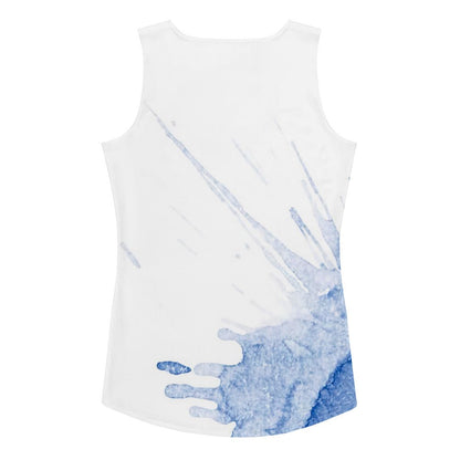 Watercolour Blue Splash - Womens Tank Top