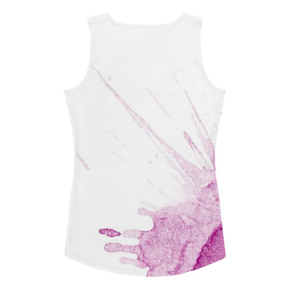 Watercolour Pink Splash - Womens Tank Top