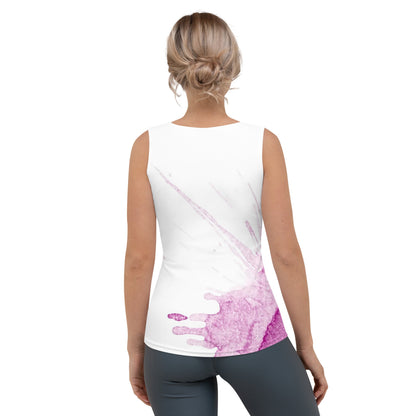 Watercolour Pink Splash - Womens Tank Top