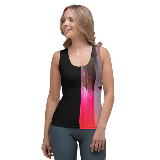 Half Black Half Báijiǔ - Womens Tank Top
