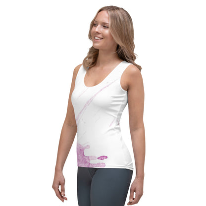 Watercolour Pink Splash - Womens Tank Top