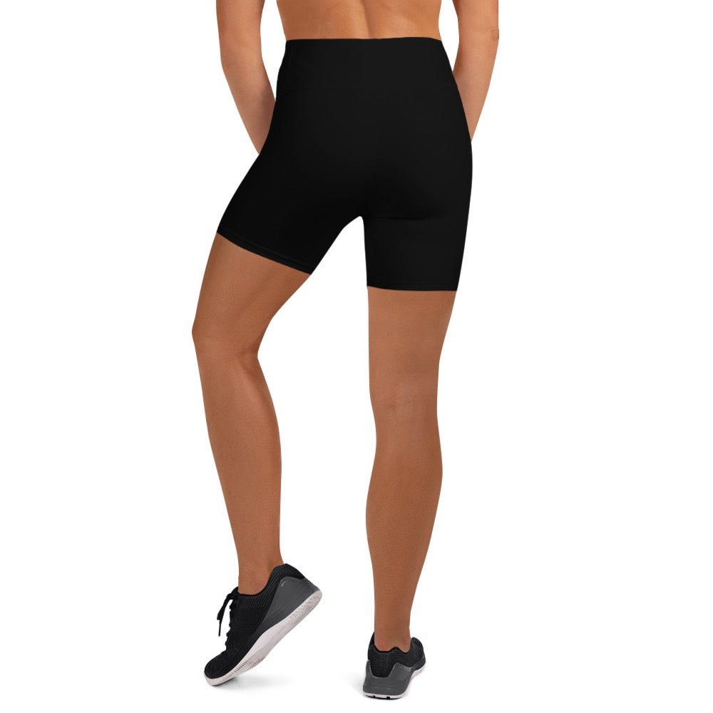 iSAW Womens Black Yoga Shorts - Comfort Fit