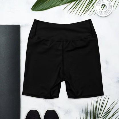 iSAW Womens Black Yoga Shorts - Comfort Fit
