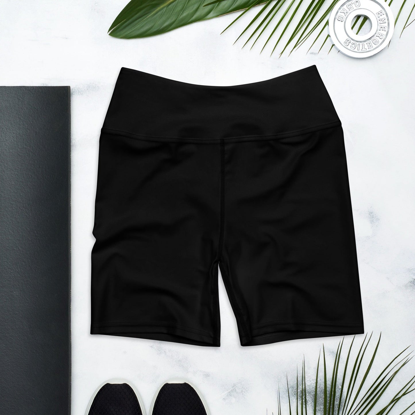 iSAW Womens Black Yoga Shorts - Comfort Fit