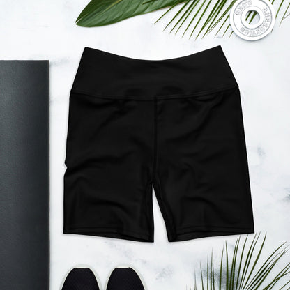 iSAW Womens Black Yoga Shorts - Comfort Fit