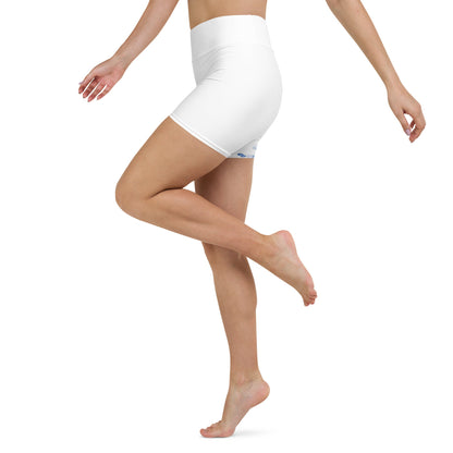 Watercolour Blue Splash - Womens Yoga Shorts