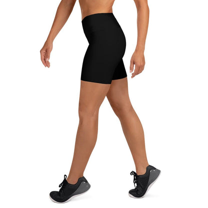 iSAW Womens Black Yoga Shorts - Comfort Fit