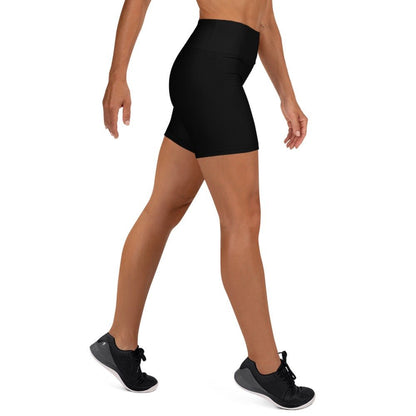 iSAW Womens Black Yoga Shorts - Comfort Fit