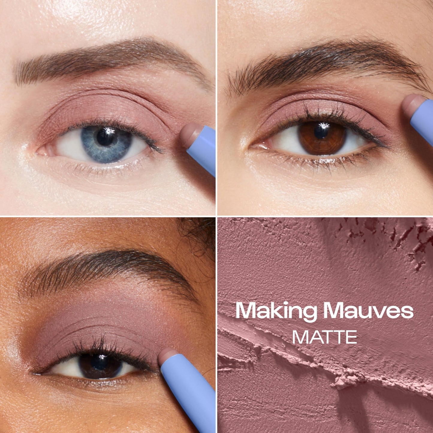 ALLEYOOP 11th Hour Waterproof Cream Eyeshadow Stick — Matte Mauve, Long-Wear Shadow & Liner