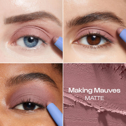 ALLEYOOP 11th Hour Waterproof Cream Eyeshadow Stick — Matte Mauve, Long-Wear Shadow & Liner