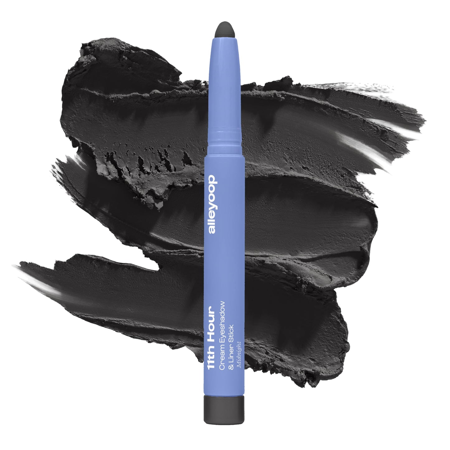 ALLEYOOP 11th Hour Waterproof Cream Eyeshadow Stick – Long-Lasting Matte Eyeshadow & Eyeliner (Black Matte)