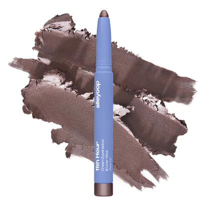 ALLEYOOP 11th Hour Waterproof Cream Eyeshadow Stick – Long-Lasting Shimmer, 2-in-1 Eye Shadow & Liner (Smoky Amethyst)