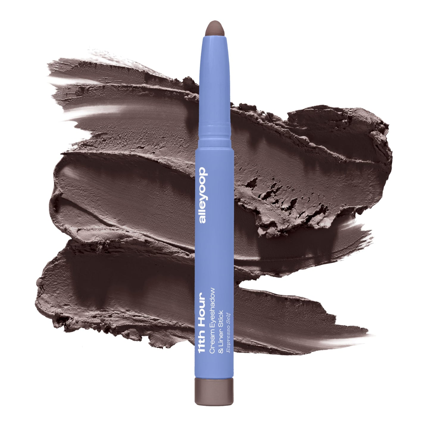 ALLEYOOP 11th Hour Waterproof Cream Eyeshadow Stick – Long-Lasting Matte Eyeshadow & Liner in Smoky Mocha