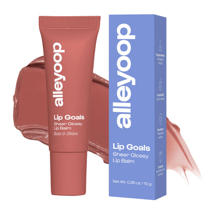 ALLEYOOP Lip Goals – Hydrating Lip Balm with Sheer Dusty Rose (Vegan & Cruelty-Free)