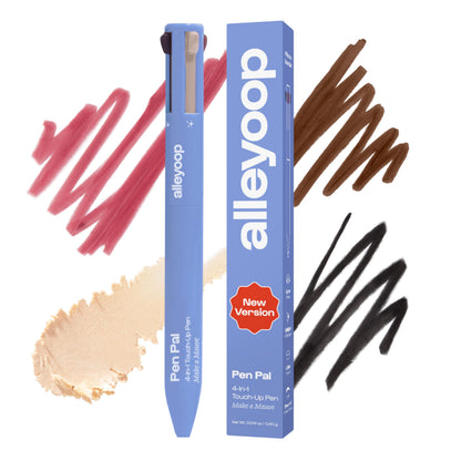 ALLEYOOP Pen Pal 4-in-1 Makeup Pen – Eyeliner, Lip Liner, Highlighter & Brow Pencil – Vegan & Cruelty-Free – Making Mauve