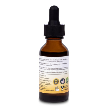 Allurials 100% Organic Squalane Oil – Plant-Based Face, Hair & Body