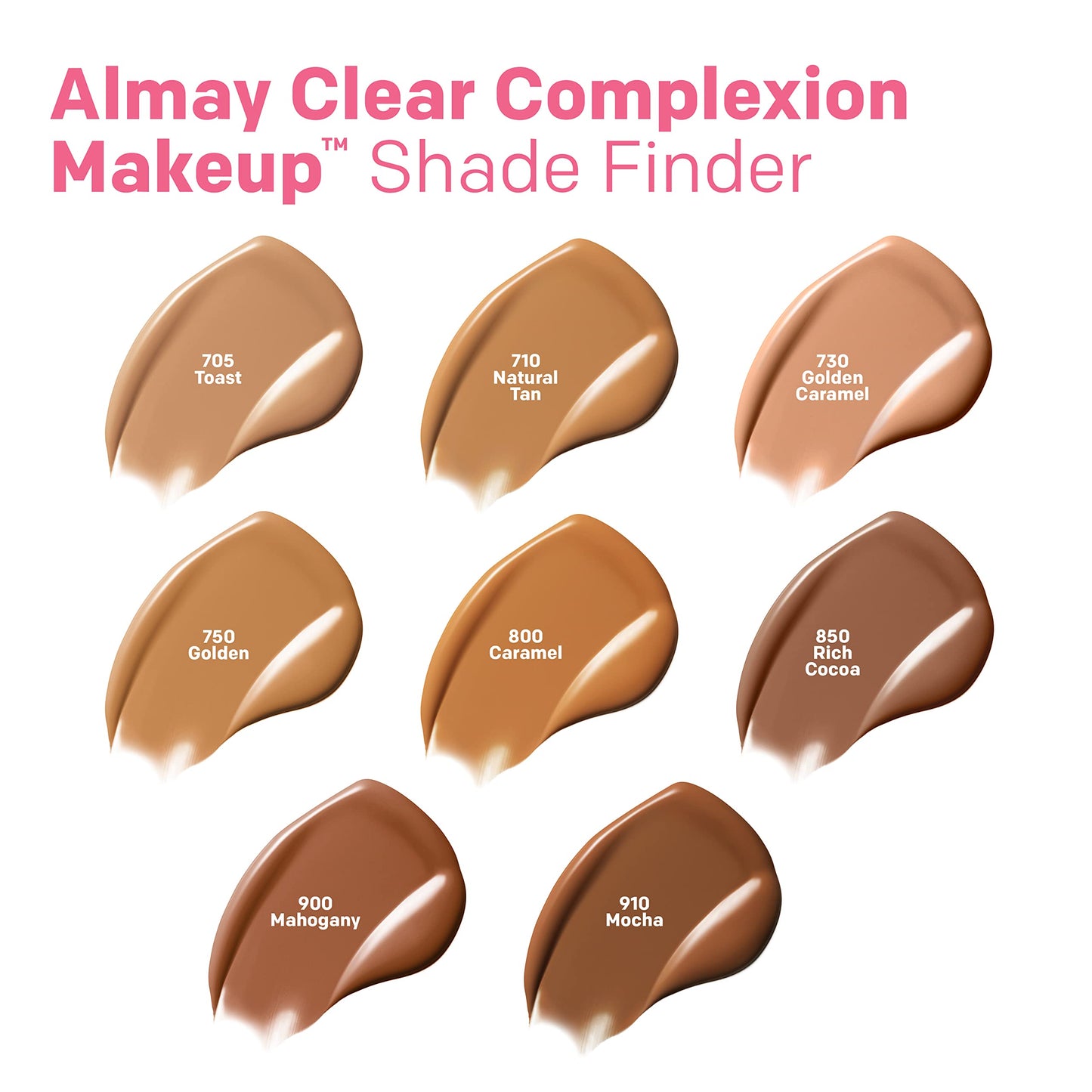 Almay Clear Complexion Acne Foundation with Salicylic Acid – Medium Coverage, Soft Matte, Hypoallergenic, 099 Porcelain