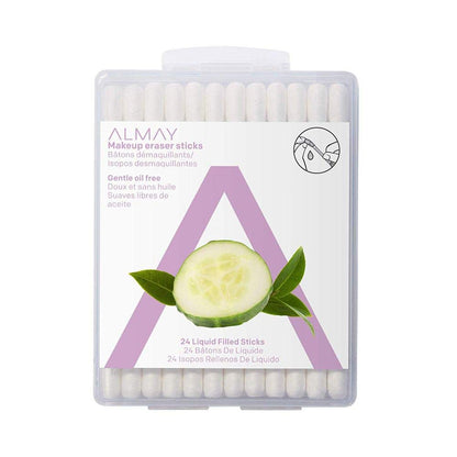 Almay Eye Makeup Remover Sticks with Aloe – Oil-Free, Hypoallergenic, Fragrance-Free (24 Count)