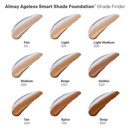 Almay Smart Shade Anti-Aging Foundation with Hyaluronic Acid & Niacinamide – 050 Fair, 1 fl oz