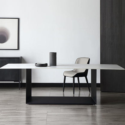 Alme Dining Table, Black Base