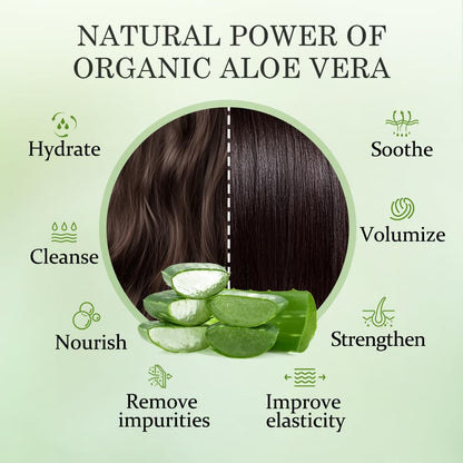 Aloderma Aloe Nourishing Hair Conditioner 16oz – Fresh Organic Aloe Vera + Crambe Seed Oil